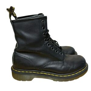 Dr. Martens 1460 Black Leather Combat Boots 6 (EU 37) Lace Up Punk Grunge Y2K